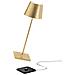 Lampada A Led Da Tavolo Poldina Pro Foglia Oro Ricaricabile E Dimmerabile Con Batteria Fino A 12 Ore - Foto miniatura 1