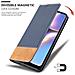 Custodia Compatibile Con Samsung Galaxy A10s In Blu Scuro Marrone - Coperchio Protettiva Con Chiusura Magnetica, Funzione Stand E Tasca Per Le Carte - Foto miniatura 7