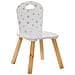 Sedie Per Bambini, Bianco In Stelle Grigie - Foto miniatura 1