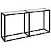 Tavolo Consolle Bianco Marmo 160x35x75,5 Cm In Vetro Temperato - Foto miniatura 2