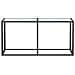 Tavolo Consolle Bianco Marmo 160x35x75,5 Cm In Vetro Temperato - Foto miniatura 3