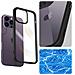 Cover Iphone 14 Pro Max Trasparente Bordo Nero Antiurto Spigen Ultra Hybrid - Foto miniatura 3