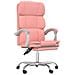 Poltrona Da Ufficio Reclinabile Rosa In Similpelle - Foto miniatura 2