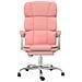 Poltrona Da Ufficio Reclinabile Rosa In Similpelle - Foto miniatura 3