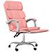 Poltrona Da Ufficio Reclinabile Rosa In Similpelle - Foto miniatura 6