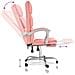 Poltrona Da Ufficio Reclinabile Rosa In Similpelle - Foto miniatura 8