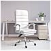 Poltrona da Ufficio Massaggiante Reclinabile Bianca Similpelle - Foto miniatura 1
