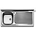 Lavello Appoggio Acciaio Inox 1 Vasca Cm 100 Cm 100 Gocciolatoio Sx Lavelli - Foto miniatura 2