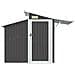 Capanno Da Giardino Antracite 270x130x208,5 Cm Acciaio Zincato - Foto miniatura 4