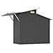 Capanno Da Giardino Antracite 270x130x208,5 Cm Acciaio Zincato - Foto miniatura 5