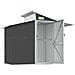 Capanno Da Giardino Antracite 270x130x208,5 Cm Acciaio Zincato - Foto miniatura 6