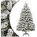 Albero Natale Artificiale Incernierato Con Neve Fioccata 180 Cm - Foto miniatura 1