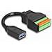 66241 Cavo Usb 0,15 M Usb 3.2 Gen 1 (3.1 Gen 1) Usb A Nero, Verde - Foto miniatura 1