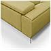 Fusion Divano Lineare In Tessuto Smacchiabile T05 Giallo - Foto miniatura 4