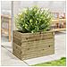 Fioriera Da Giardino 70x40x45,5 Cm In Legno Di Pino Impregnato - Foto miniatura 3