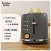 Briebe Skt1167gry Nordic Tostapane A Fessura Larga A 2 Fette+ Bollitore Elettrico 1,7l Senza Bpa 2200w Grigio - Foto miniatura 7