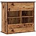 Supporto Acquario 81x36x73 cm in Legno Multistrato Legno Antico - Foto miniatura 6
