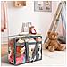 Set 4 Sacchetti Trasparenti In Pvc 45x38x23 Cm Con Cerniere E Manici Rinforzati - Foto miniatura 4