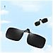 Occhiali Da Sole Polarizzati Clip-on - Specchio Taglia Media Black - Foto miniatura 3