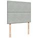 Giroletto a Molle con Materasso Grigio Chiaro 120x200cm Velluto - Foto miniatura 7