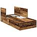 Struttura Letto con Contenitore in Legno Vintage 100x200 cm - Foto miniatura 1