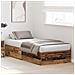 Struttura Letto con Contenitore in Legno Vintage 100x200 cm - Foto miniatura 5