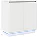 Credenza con porta Bianco 71 x 34.5 x 75 cm Legno multistrato - Foto miniatura 1