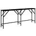 Tavolo consolle Rovere nero 180 x 29 x 75 cm Legno multistrato - Foto miniatura 1