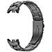 Cinturino In Metallo Compatibile Con Xiaomi Mi Band 8/9/10 - Bracciale A Tre Maglie In Acciaio Inossidabile Stile Ufficiale Black - Foto miniatura 1
