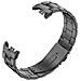 Cinturino In Metallo Compatibile Con Xiaomi Mi Band 8/9/10 - Bracciale A Tre Maglie In Acciaio Inossidabile Stile Ufficiale Black - Foto miniatura 3
