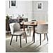 Set Di 2 Sedie Da Pranzo Artesia Tessuto Beige Chiaro - Foto miniatura 1