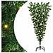 Albero di Natale artificiale preilluminato capovolto con set di palline - Foto miniatura 1