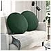Cuscini per Seduta 2 pcs Verde Scuro Ø 80 cm Tessuto in Cords - Foto miniatura 2