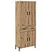 Credenza con cassetto Rovere artigianale 69,5 x 34 x 180 cm - Foto miniatura 1