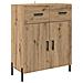 Credenza con cassetto Rovere artigianale 69,5 x 34 x 180 cm - Foto miniatura 6