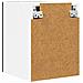 Armadio pensile Riga 2 pcs Rovere Nero e Bianco 30 x 31 x 40 cm - Foto miniatura 8