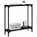 Tavolo consolle Rovere Nero 75 x 22,5 x 75 cm Legno multistrato - Foto miniatura 3