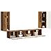 Set mobile TV 4 pcs Legno vecchio Legno multistrato - Foto miniatura 3