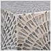 Sgabello In Legno Rifinito In Capiz Grigio 35x35x45h Cm - Foto miniatura 5