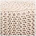Sgabello In Legno E Cotone Intrecciato 32x32x40h Cm - Foto miniatura 3