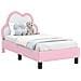 Struttura letto per bambini con testata Rosa 70 x 140 cm PU - Foto miniatura 1