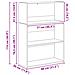 Libreria Rovere Nero 60 x 30 x 76.5 cm Legno multistrato - Foto miniatura 9