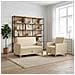 Set di Divani con Storage 2 pcs Crema Poliestere - Foto miniatura 2