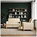 Set di Divani con Storage 2 pcs Crema Poliestere - Foto miniatura 3