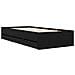 Telaio del letto con storage Rovere Nero Legno ingegnerizzato - Foto miniatura 5