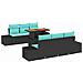 Set Divano da Giardino 7 pz Nero Poly Rattan - Foto miniatura 1