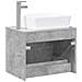 Set di mobili per il bagno Grigio Cemento Legno ingegnerizzato - Foto miniatura 9