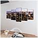 5 Pz Set Stampa Su Tela Da Muro Vista Dall'alto New York 200x100 Cm - Foto miniatura 2