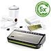 FFS005X Macchina per Sottovuoto Alimenti, 10 Sacchetti Pretagliati, 1 Rotolo da 3 m, 1 Barattolo, Porta Rotolo con Taglierina, Tubo Aspirazione Aria da Contenitori e Accessori  - Foto miniatura 1