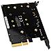 AK-PCCM2P-03 Scheda Adattatore per SSD M. 2 PCIe / SATA con RGB LED e Dissipatore di Calore - Foto miniatura 3